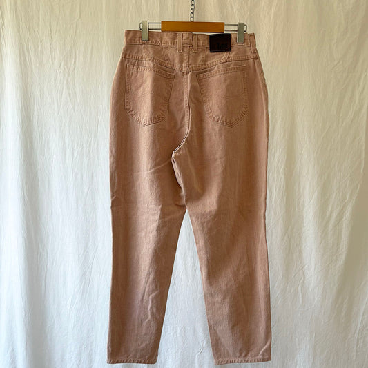 Distressed Kitty Dusty Rose Vintage Lee Jeans