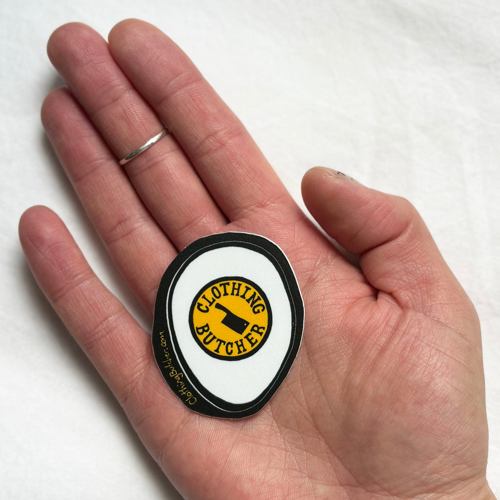 2" Clothing Butcher Sticker