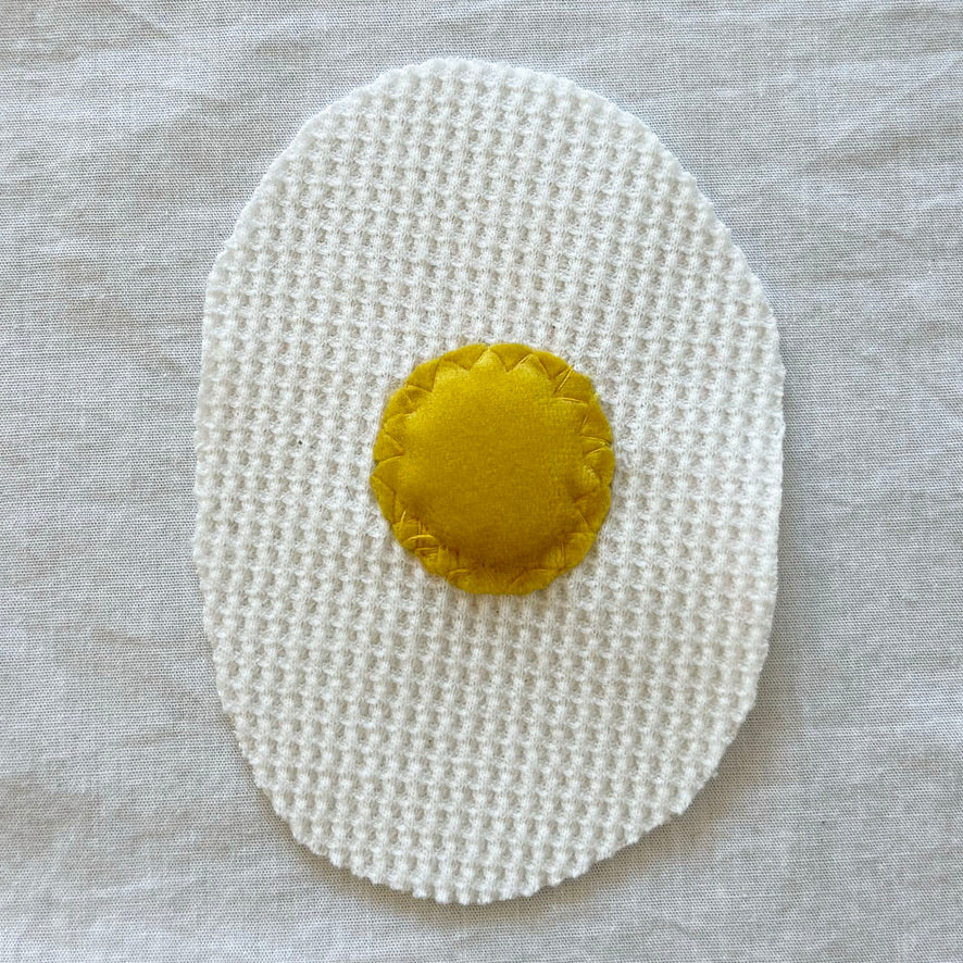 Vegan Fried Egg Patches