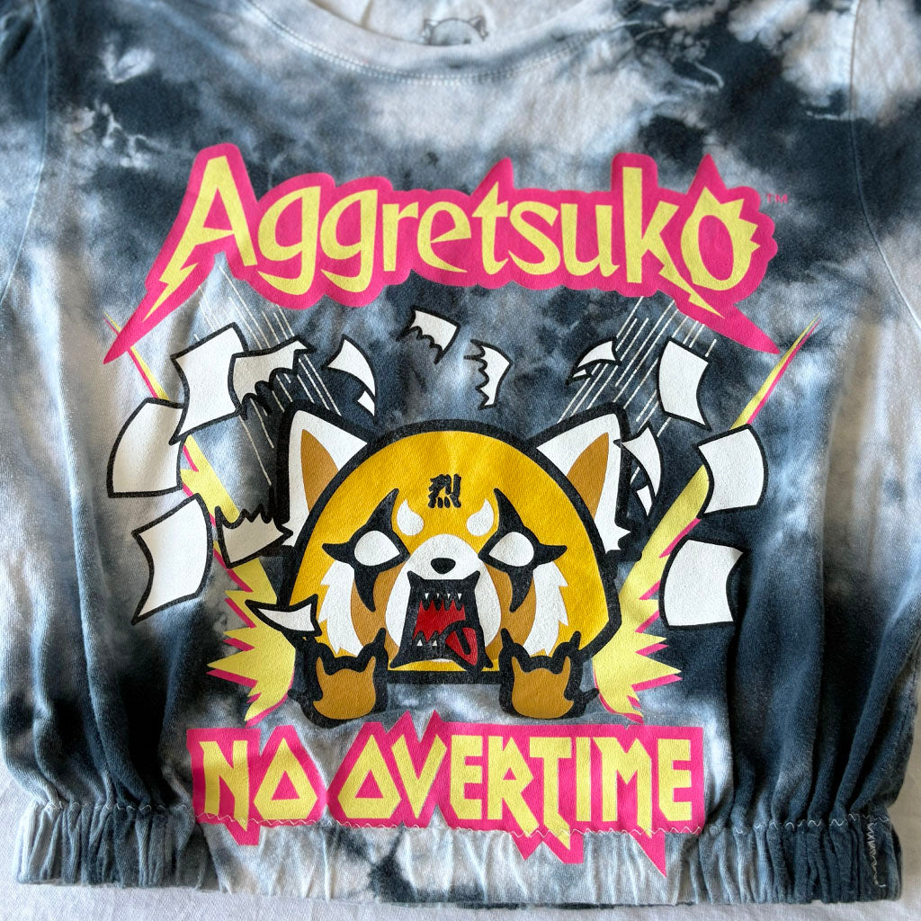 Aggretsuko: No Overtime Cropped Tee