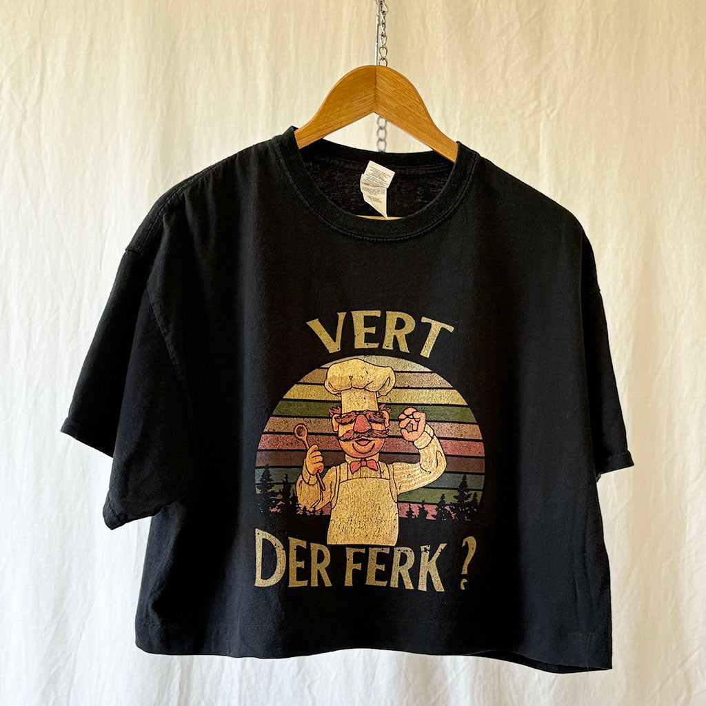 Vert Der Ferk? Cropped Swedish Chef Bootleg T-Shirt