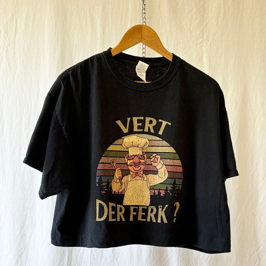 Vert Der Ferk? Cropped Swedish Chef Bootleg T-Shirt