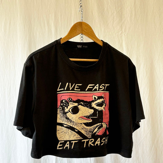 'Live Fast, Eat Trash' Sonic Youth Spoof T-Shirt