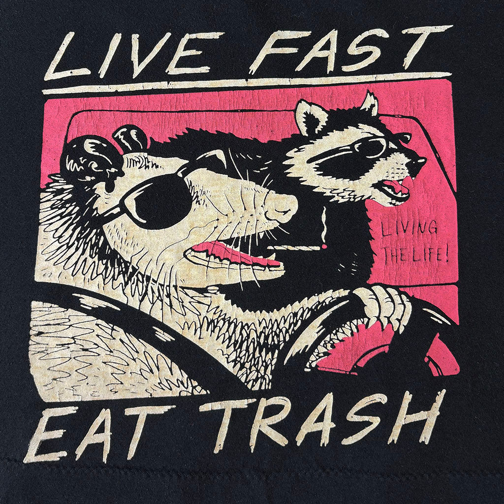 'Live Fast, Eat Trash' Sonic Youth Spoof T-Shirt