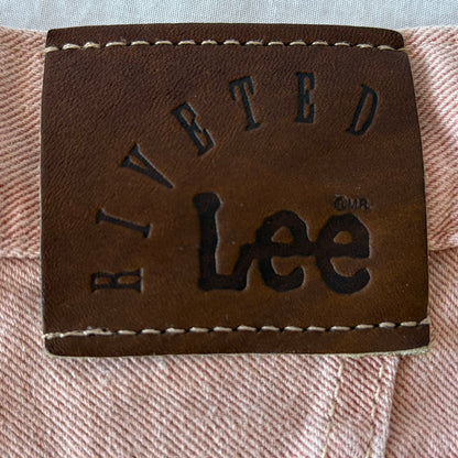 Distressed Kitty Dusty Rose Vintage Lee Jeans