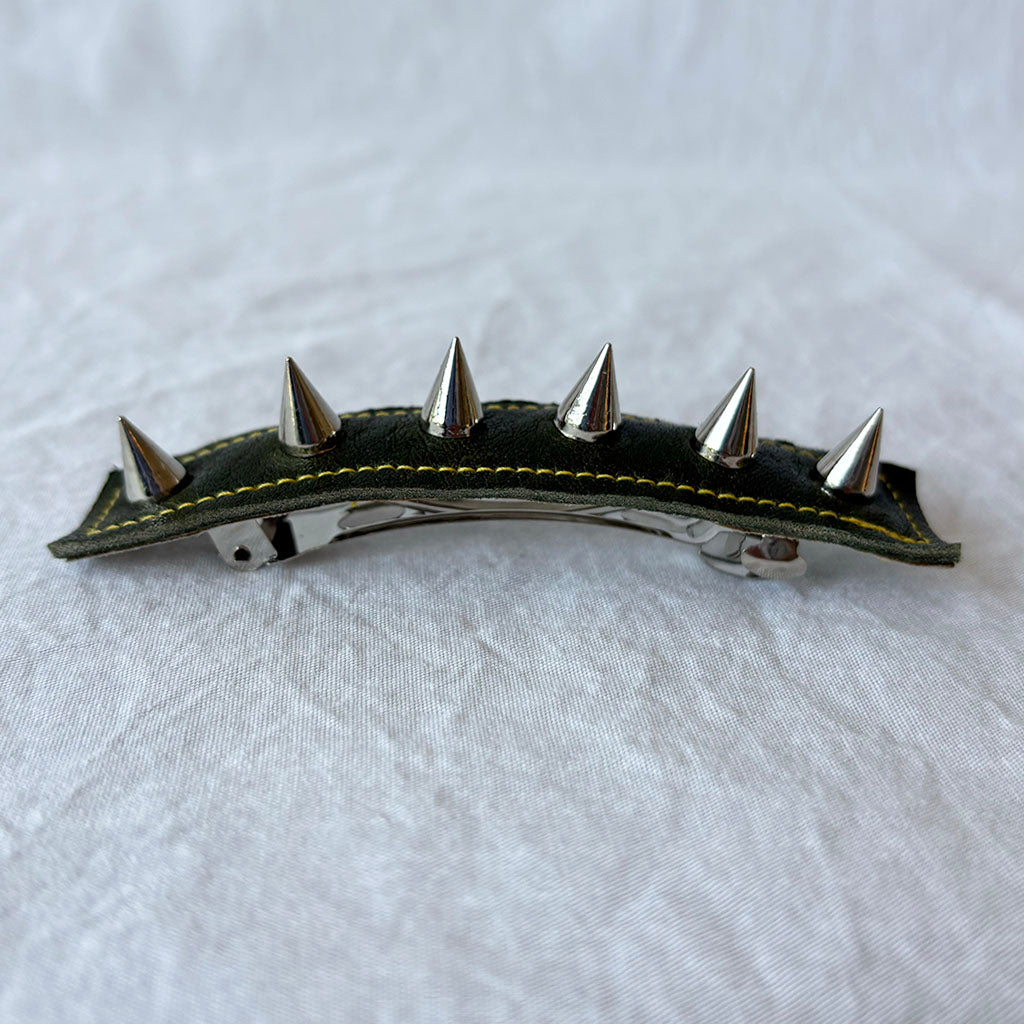 Hair clip with spikes on a white background